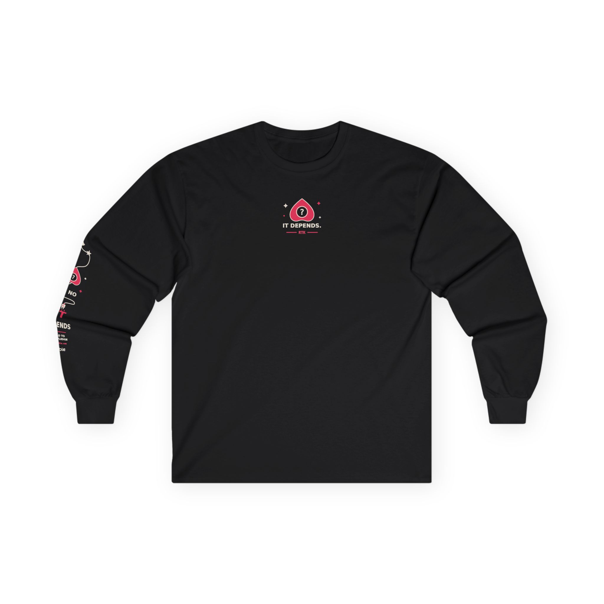 IT DEPENDS Longsleeve in Schwarz